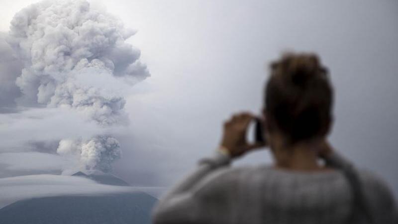 Vulkan Mount Agung auf Bali