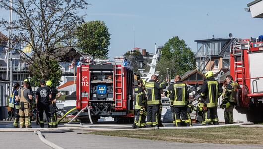 Explosion im Hafen von Niendorf