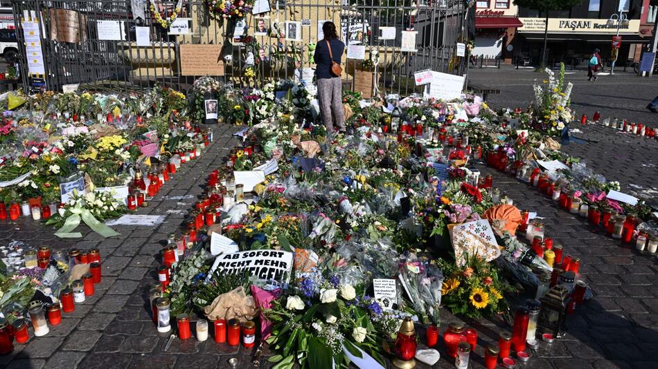 Nach der Messerattacke in Mannheim - Gedenken