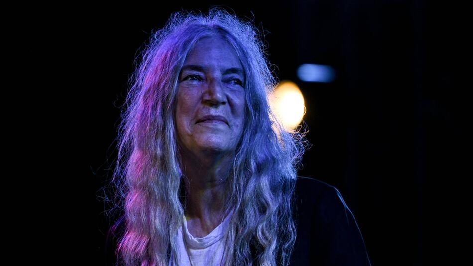 Patti Smith im September 2024 bei einem Auftritt in Rom.