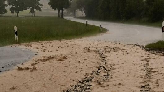 Unwetter in Sachsen