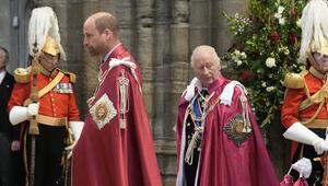 Prinz William und König Charles bei dem Gottesdienst in der Westminster Abbey.