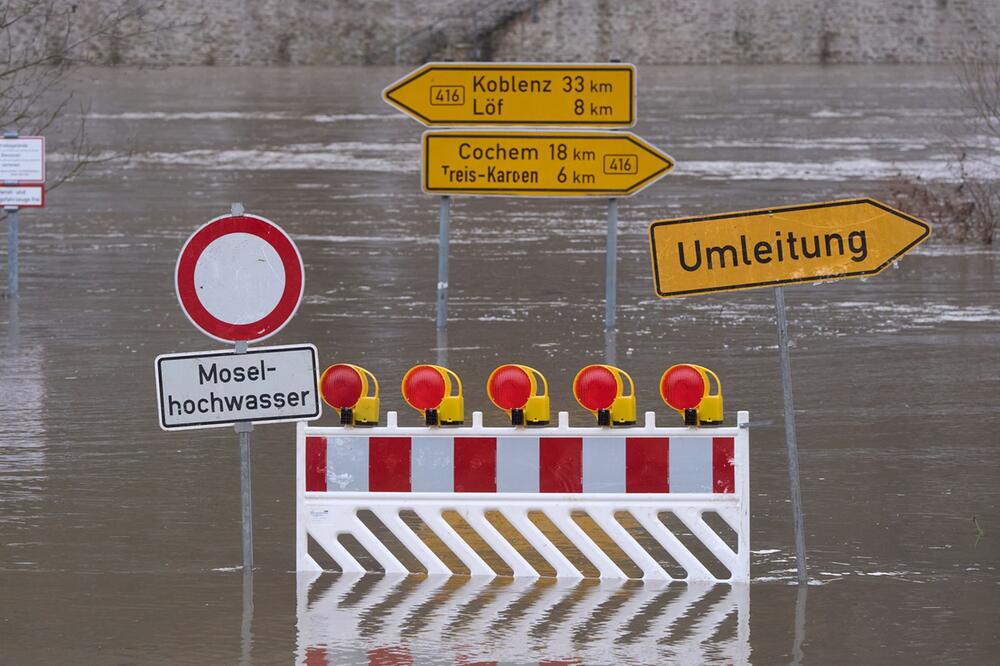 Hochwasser an der Mosel