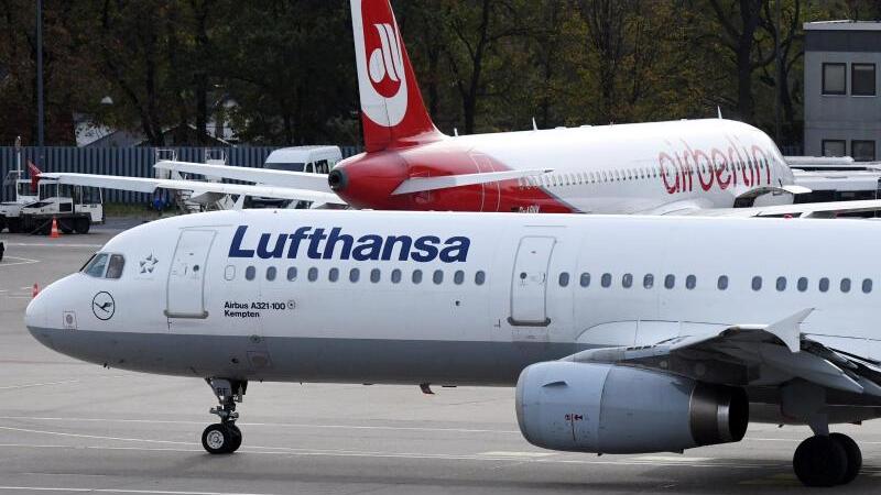 Maschinen von Lufthansa und Air Berlin