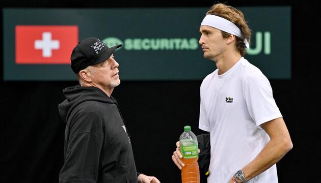 Boris Becker und Alexander Zverev