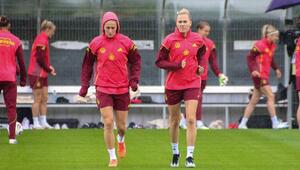 Die DFB-Frauen im Training.