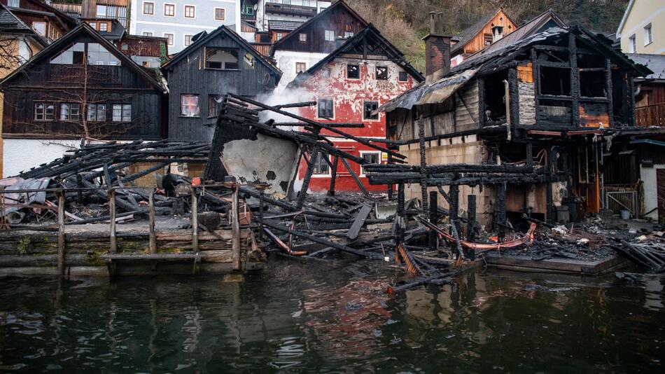 Brand in Weltkulturerbe-Ort Hallstatt in Österreich