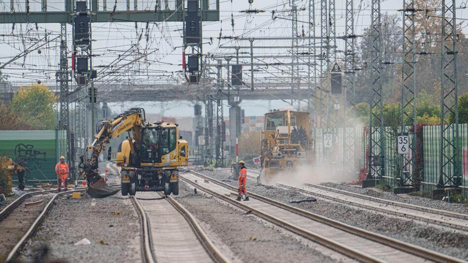 Bauarbeiten Bahn