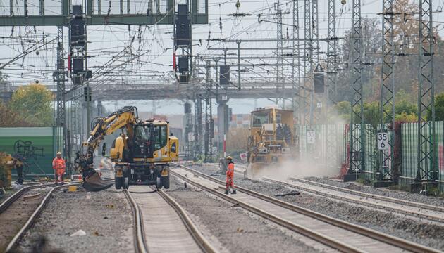 Bauarbeiten Bahn