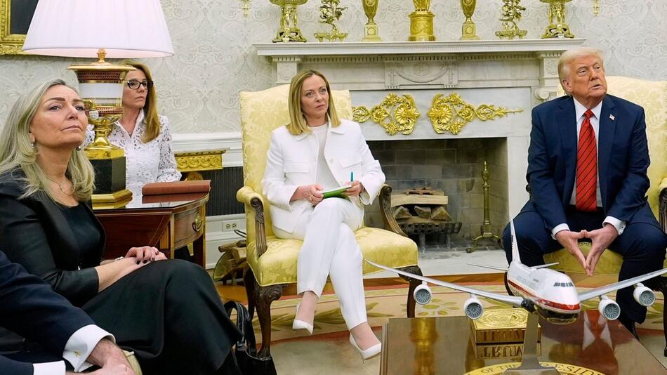Meloni bei Trump im Weißen Haus