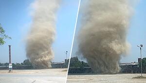 Hitzewelle löst Wirbelwind aus: 15-Meter-Staubteufel fegt über Parkplatz in Thailand