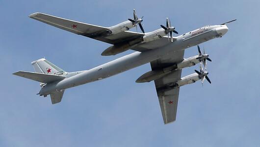 Strategische Bomber vom Typ Tu-95