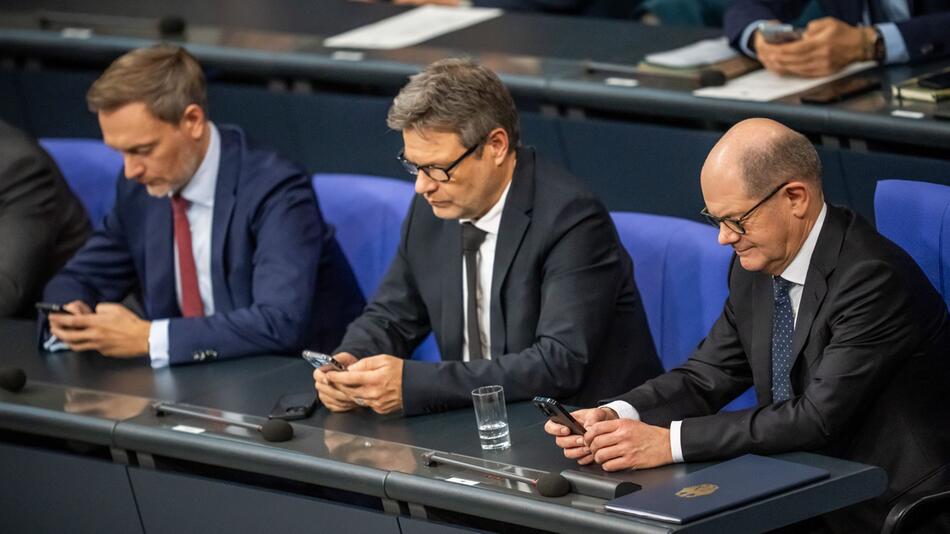 Smartphones im Bundestag