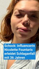 Schock: Influencerin Nicolette Fountaris erleidet Schlaganfall mit 36