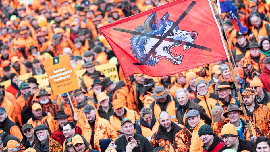 Demonstration gegen Jagdbeschränkungen