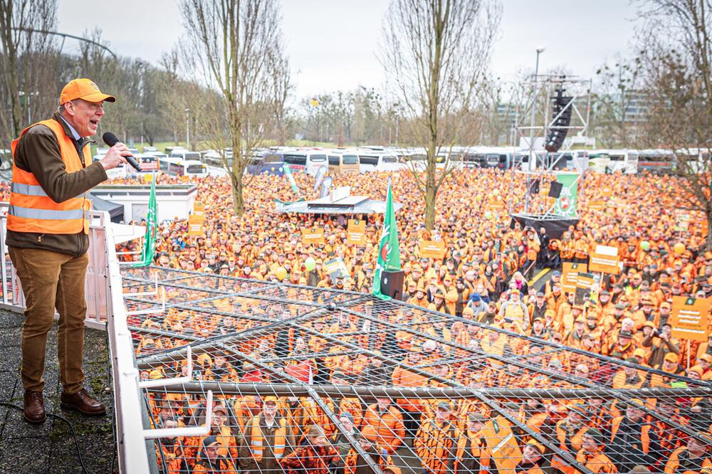 Demonstration gegen Jagdbeschränkungen