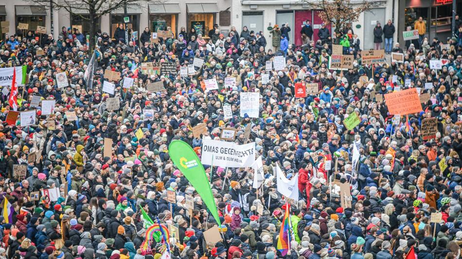 Demonstrationen zur Migrationspolitik - Ulm