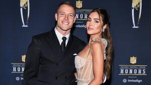 Footballer Christian McCaffrey und Ehefrau Olivia Culpo werden erstmals Eltern.