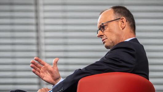 Bundeskanzler Friedrich Merz (CDU) beim ARD-Sommerinterview