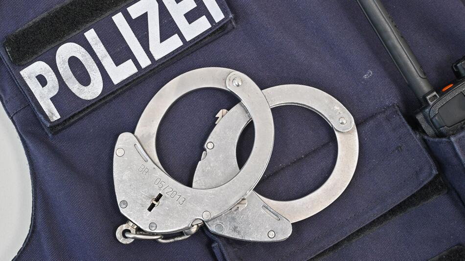 Handschellen der Polizei