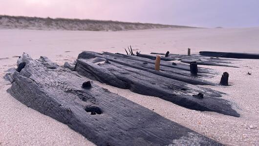 Historisches Schiffswrack