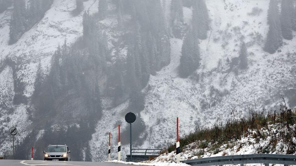 Neuschnee im Süden Deutschlands