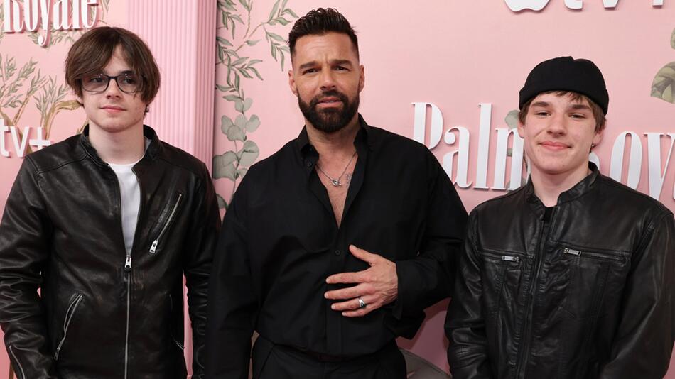 Ricky Martin mit seinen Zwillingen in Los Angeles.