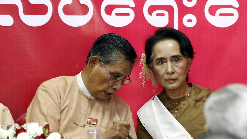 Tin Oo und Aung San Suu Kyi