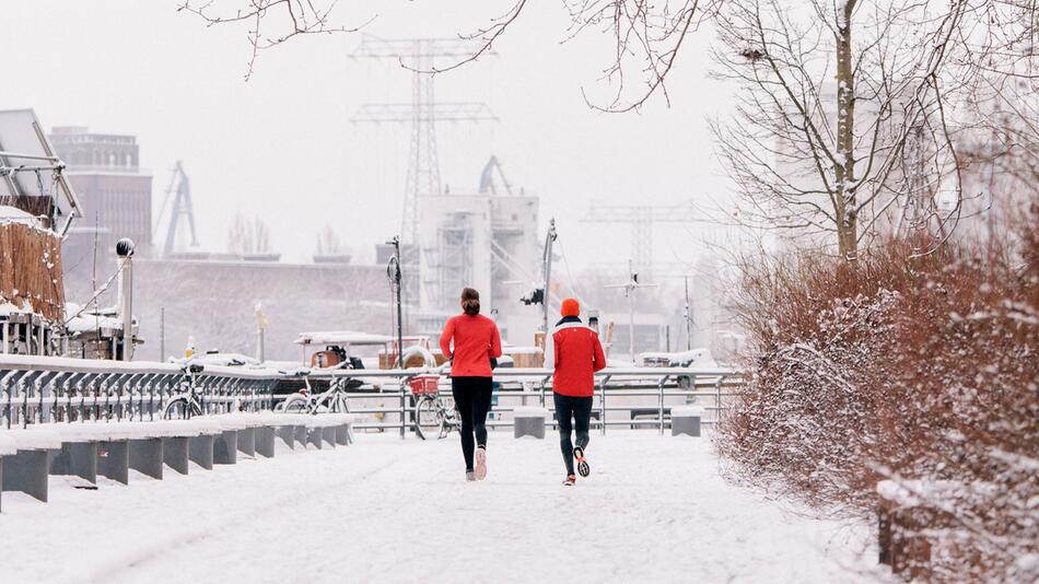 Jogger im Winter