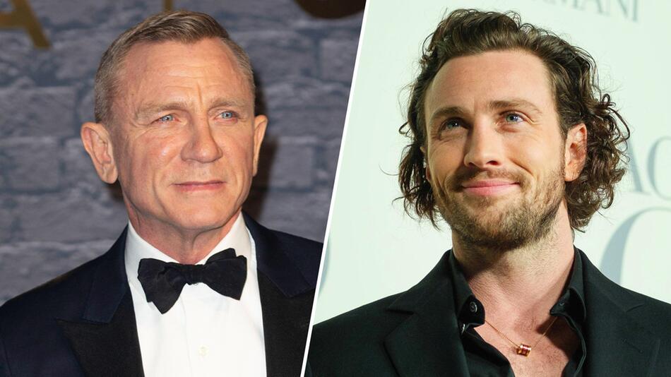 Daniel Craig und Aaron Taylor-Johnson