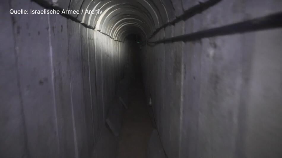 Blick ins unterirdische Tunnelsystem der Hamas