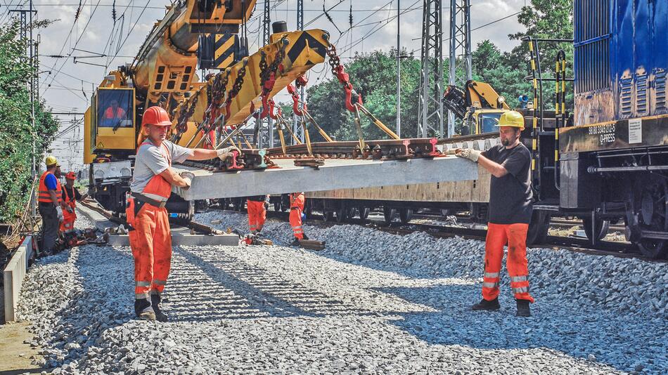 Gleisbauarbeiten der DB