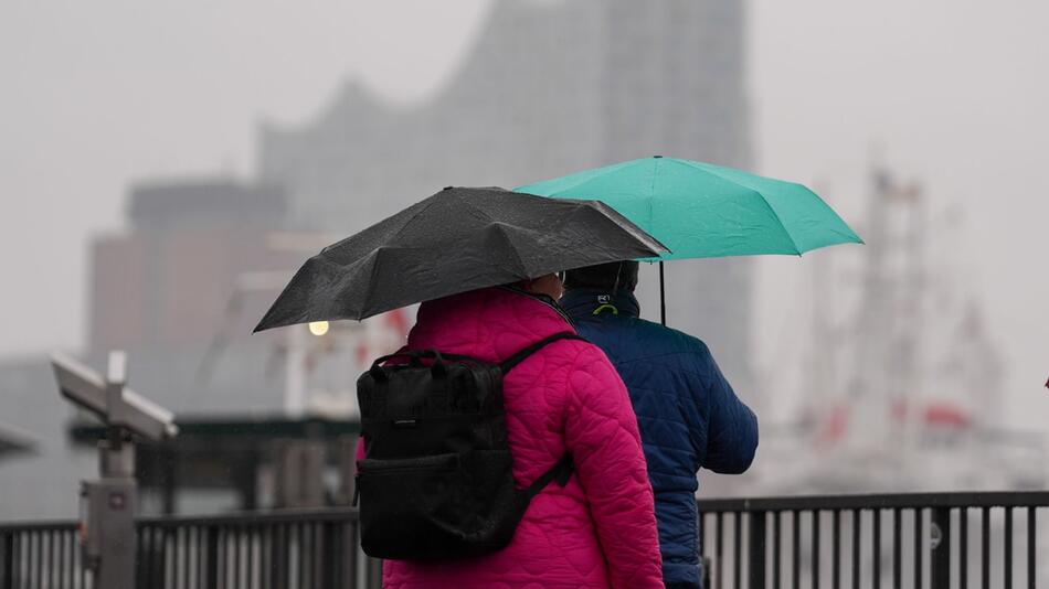 Regenwetter in Hamburg