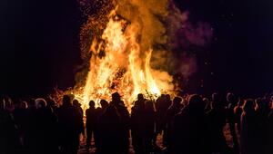 Osterfeuer in Brandenburg