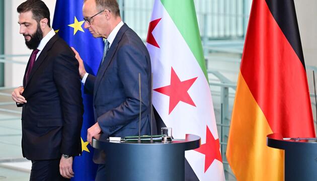 Syriens Übergangspräsident Ahmed al-Scharaa besucht Berlin