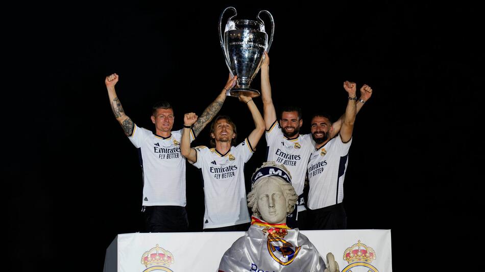 Empfang Real Madrids in Spanien