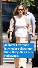 Jennifer Lawrence ist wieder schwanger: Süße News aus Hollywood!