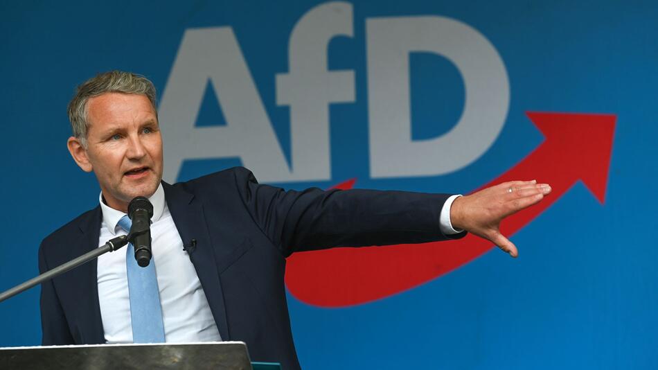 AfD-Kundgebung an ehemaliger innerdeutscher Grenze