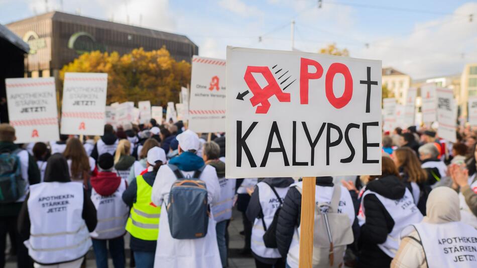 Apotheken-Protest gegen die Gesundheitspolitik