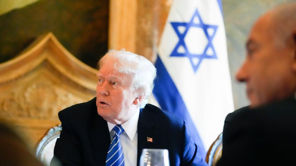 Ex-US-Präsident Trump empfängt Israels Regierungschef Netanjahu