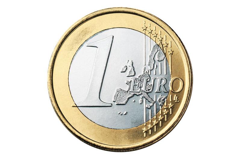 Die Vorderseite der 1-Euro-Münze