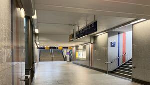 Unterführung zwischen Eingang und Aufgängen in Kaiserslautern.