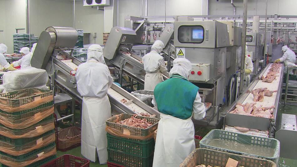Ein fleischverarbeitender Betrieb in Argentinien