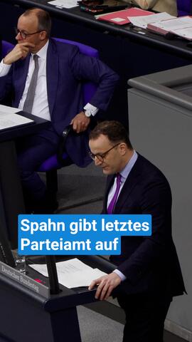 Spahn gibt letztes Parteiamt auf