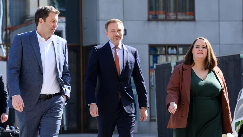 Lars Klingenbeil, Christian Lindner, Ricarda Lang