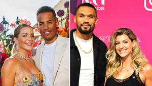 Ina und Dennis Aogo (l.) leben mit der Familie in Dubai - Sarah und Dominic Harrison ebenso.