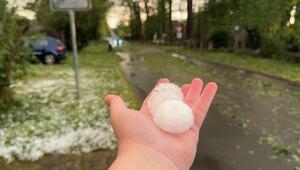 "Unfassbare Bilder": Zentimetergroßer Hagel verwüstet Heidenau