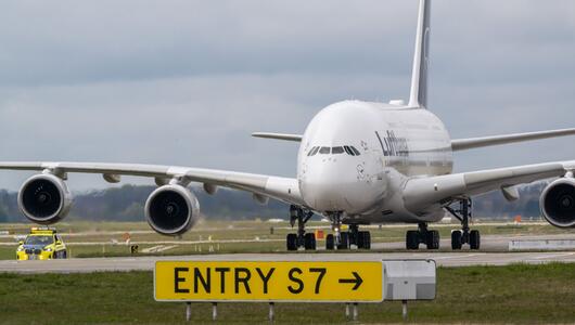 Airbus A380 in München