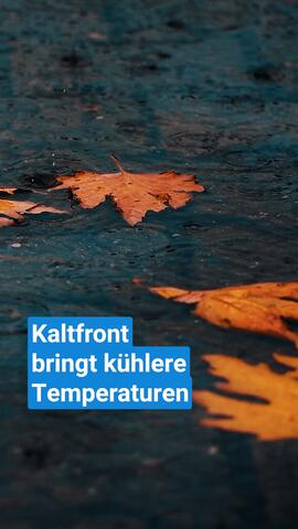 Kaltfront bringt kühlere Temperaturen