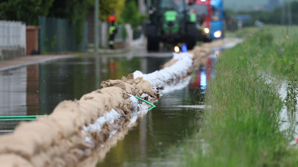 Hochwasser in Bayern - Donauwörth